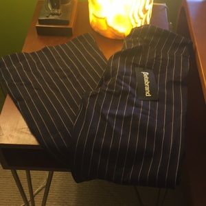 Betabrand Palazzo pinstripe dress yoga pants NWT